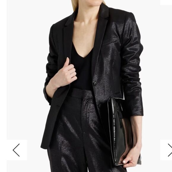 Rag and Bone Black Shimmer Jacket